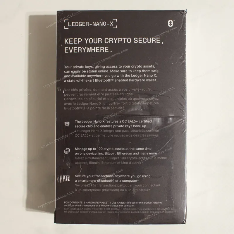 Ledger Nano X The Hundreds x Adam Bomb Squad Black - sealed box front
