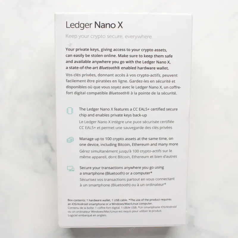 Ledger Nano X Genesis Block Edition - sealed box front