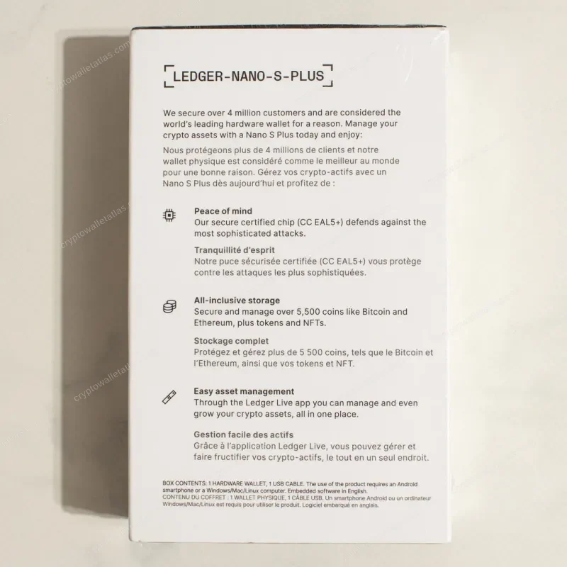 Ledger Nano S Plus Brave Edition - sealed box front