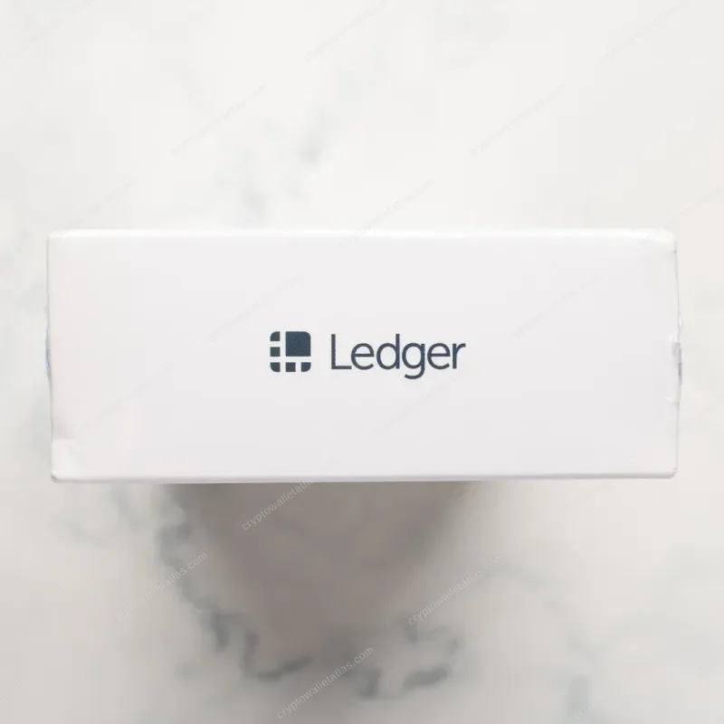 Ledger Nano X Genesis Block Edition - box side panel with co-branded logo
