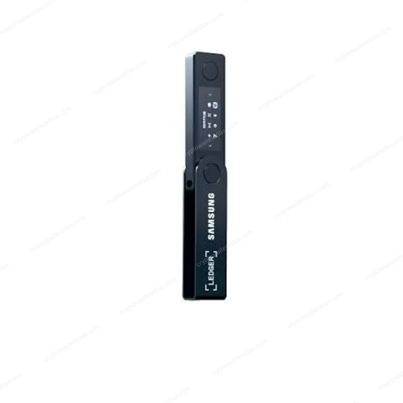 Ledger Nano X Samsung TX1 Genesis Edition - box side panel with co-branded logo