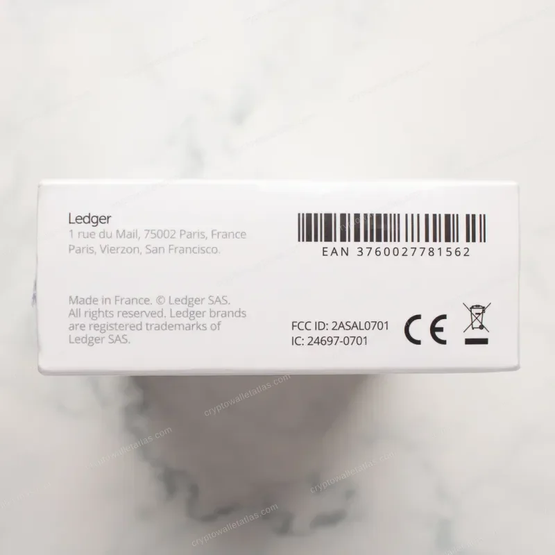 Ledger Nano X Genesis Block Edition - shrink wrap and factory seal detail