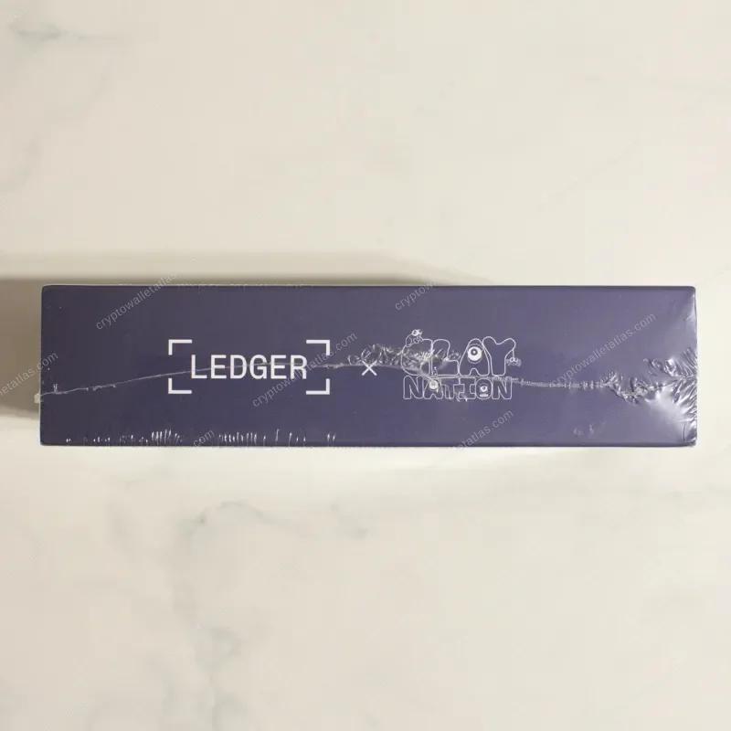 Ledger Nano X Clay Nation - shrink wrap and factory seal detail