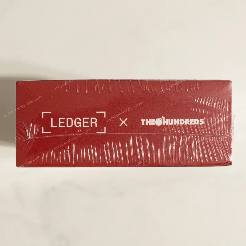 Ledger Nano X The Hundreds x Adam Bomb Squad Red - device face close-up