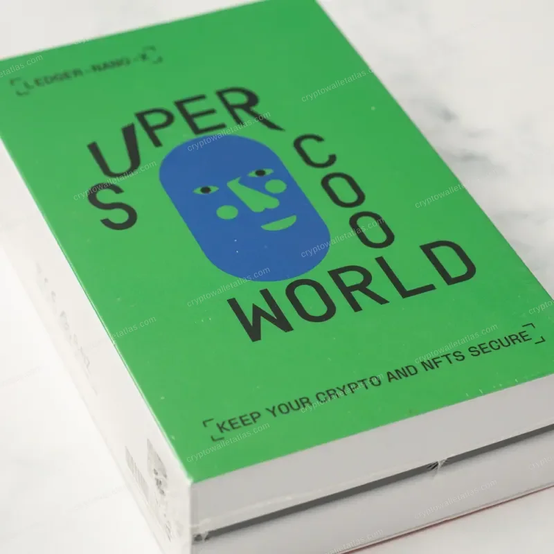 Ledger Nano X Super Cool World (Nina Chanel Abney) - device face close-up