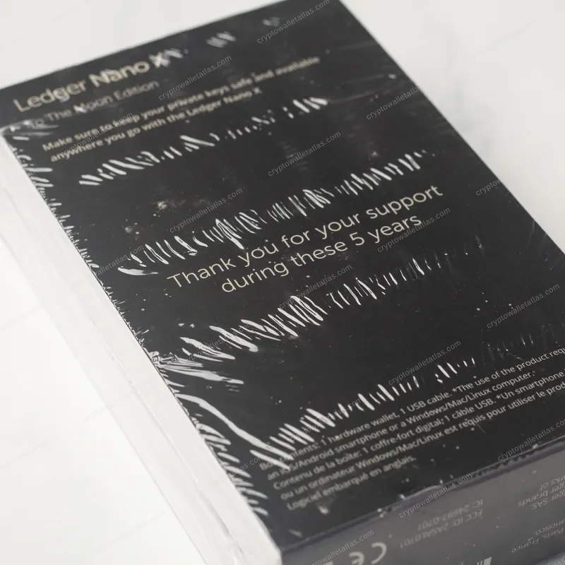 Ledger Nano X To The Moon Limited Edition - device face close-up