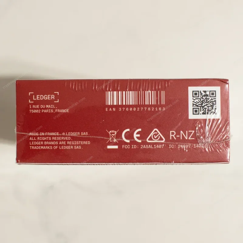 Ledger Nano X The Hundreds x Adam Bomb Squad Red - colorway and finish detail