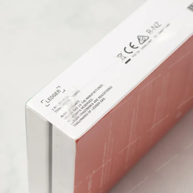 Ledger Nano X Super Cool World (Nina Chanel Abney) - underside and serial panel